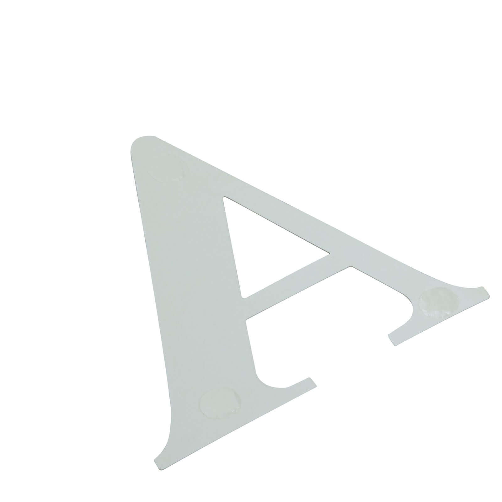 4 Pack 5" Iridescent Alphabet Stickers Banner, Customizable Stick on Letters - G