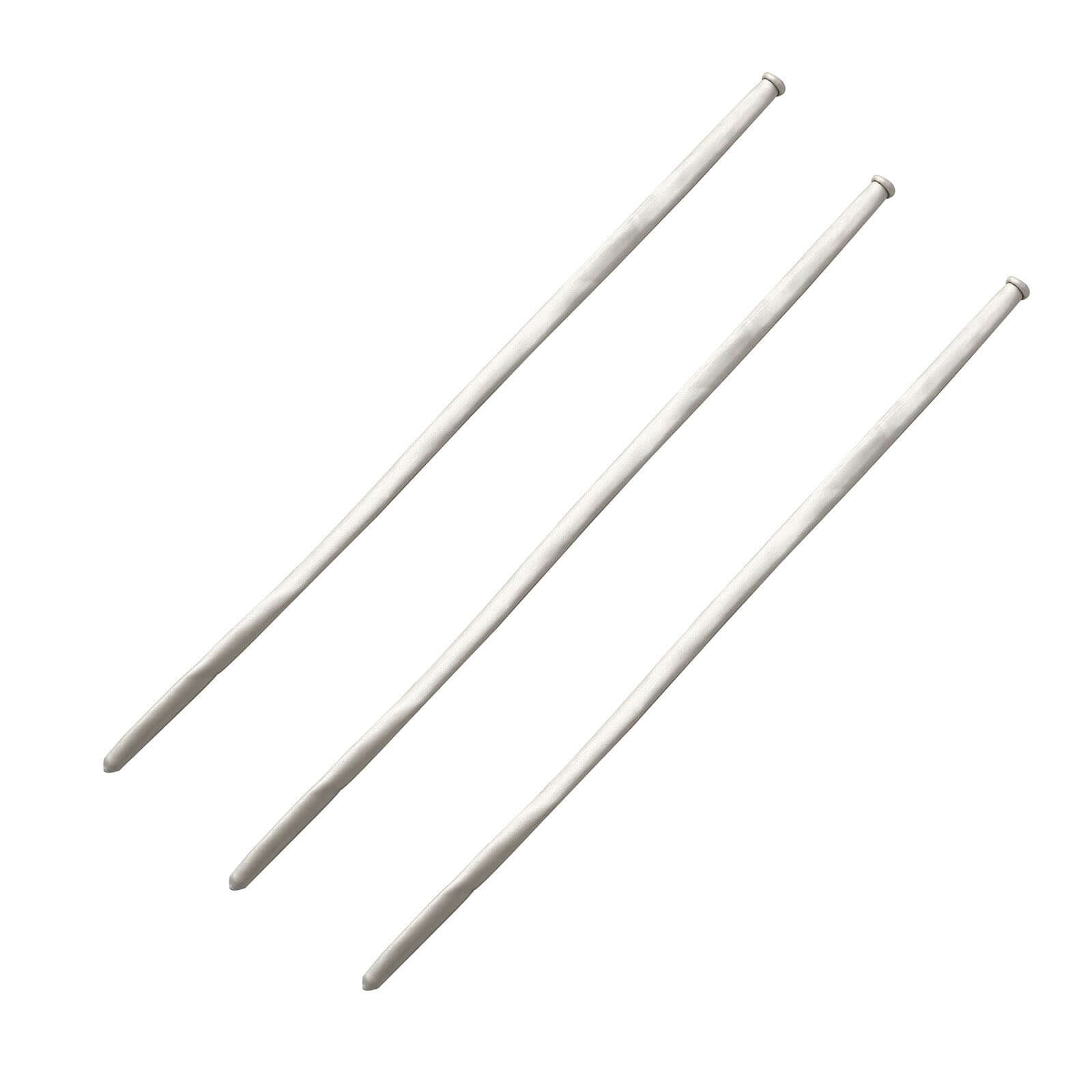 50 Pack Assorted Metallic Silver Long Latex Balloons For Twisting Magic, Animal Modelling Party Balloons