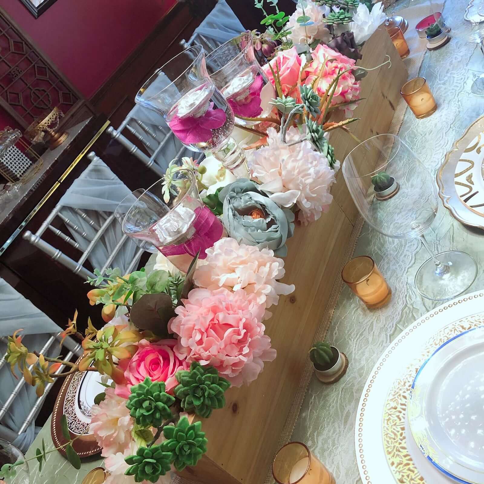 3 Pack 18" Assorted Artificial Aeonium Spray Succulent Air Plants