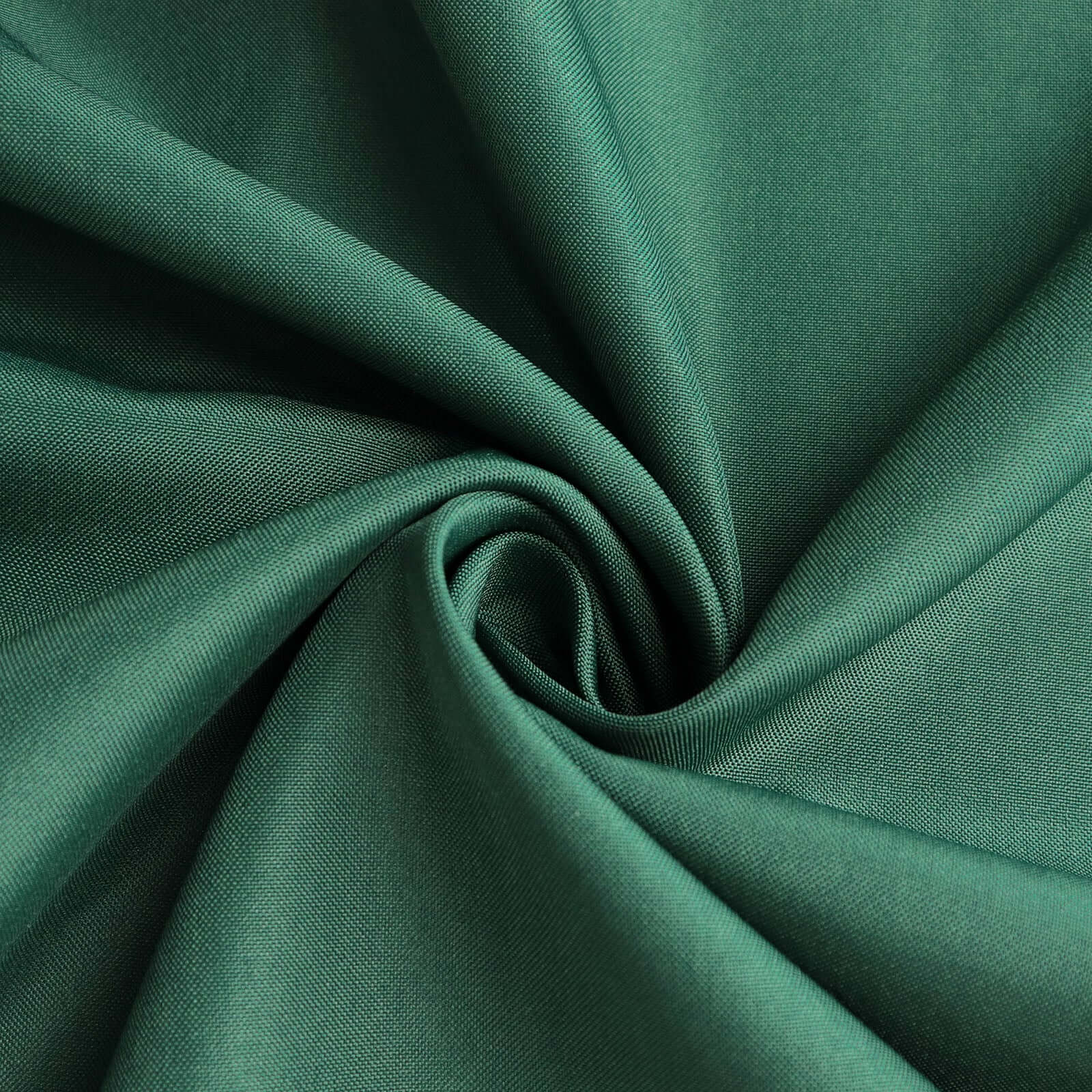 Polyester 90" Round Tablecloth Hunter Emerald Green - Stain & Wrinkle-Resistant Table Cover