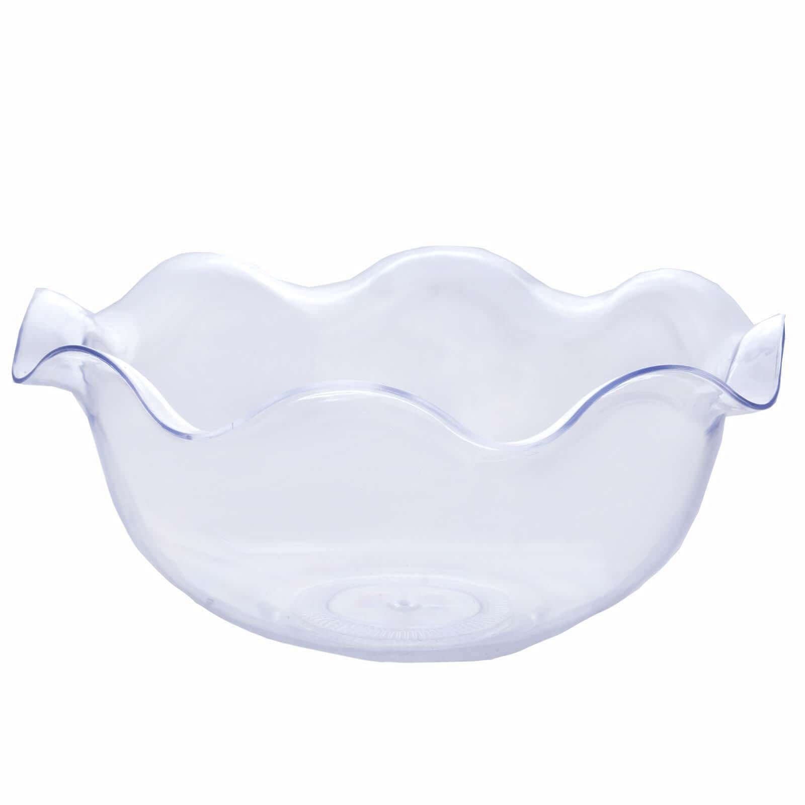12-Pack Dessert Bowls Blossom Design Clear - Plastic Disposable Bowls for Ice Cream and Candy 3oz