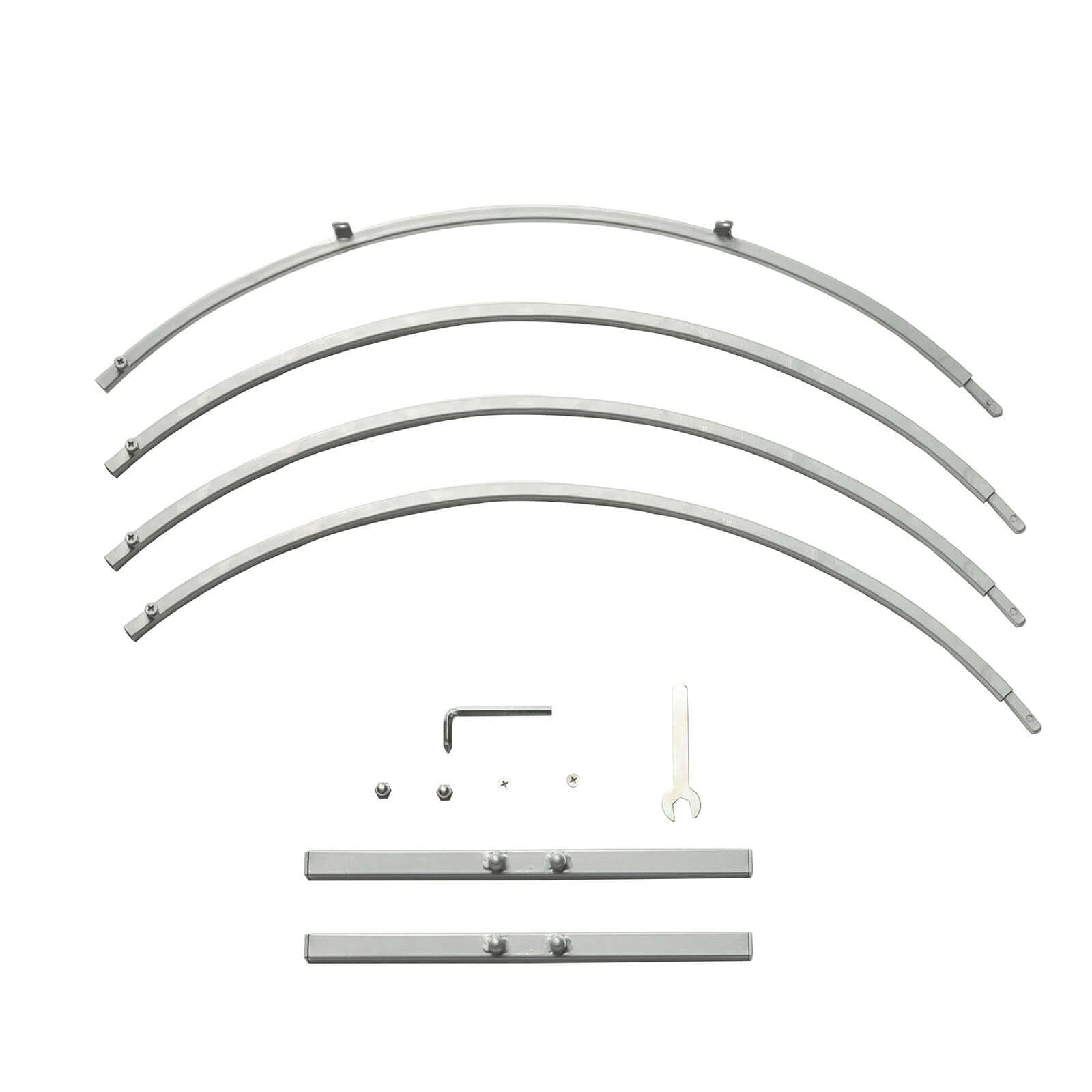 Round Wedding Hoop Table Centerpiece Metal Silver - Self-Standing Floral Wreath Frame for Events 36"