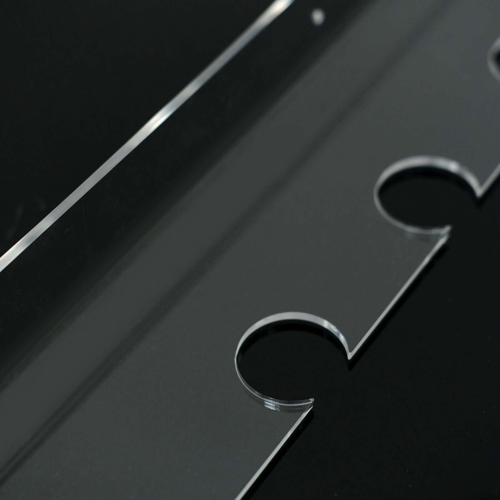 2-Pack Floating Wine Glass Holder Rack Clear Acrylic Holds 12, Wall Mounted Champagne Flute Stemware Hanging Shelves for Events & Home Bar 21"