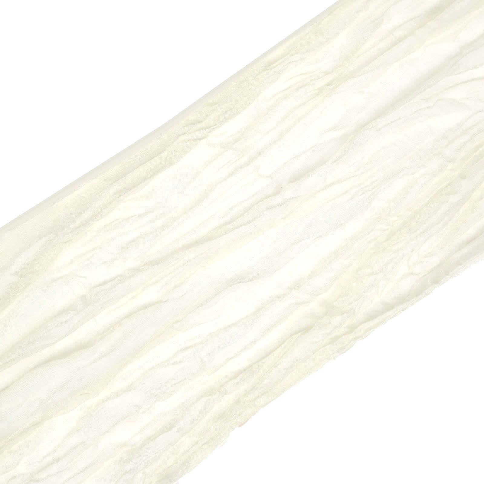 5 Pack Cheesecloth Gauze 16"x88" Chair Sashes Cream - Boho Chair Decorations