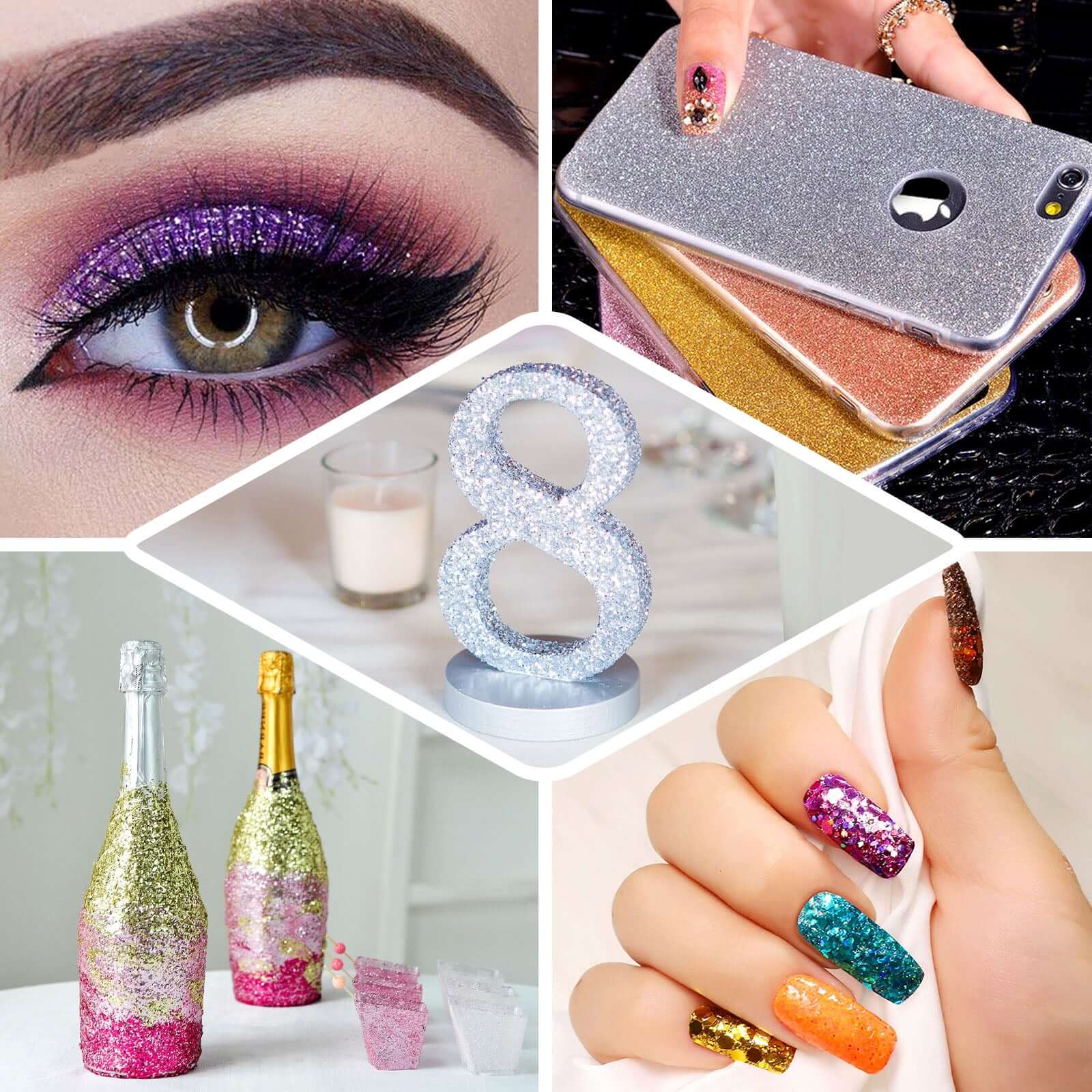 Extra Fine Glitter Bottle Coral - Nontoxic Glitter Dust Powder for Fun DIY Projects Kids' Crafts Resin Art & Festival Decor 1 lb