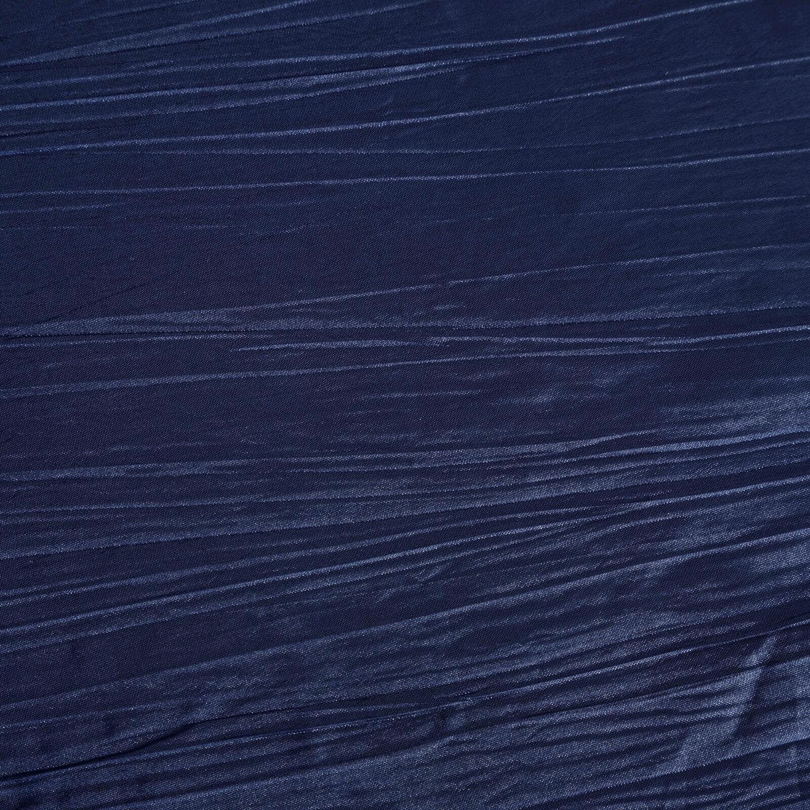 Taffeta 60"x102" Rectangle Tablecloth Navy Blue - Accordion Crinkle Table Cover