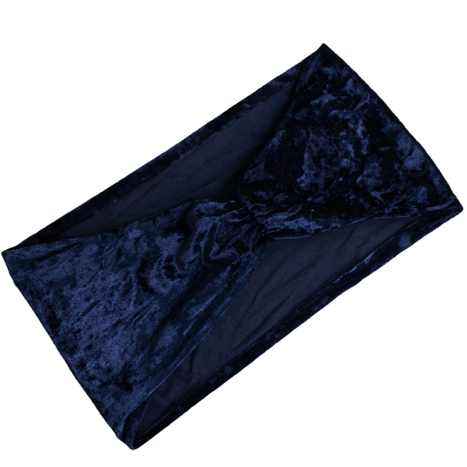 5 Pack Crushed Velvet Chair Bands Navy Blue Wide Ruffle Style - Textured Chair Sashes for Stunning Event Decor - 8"x15"