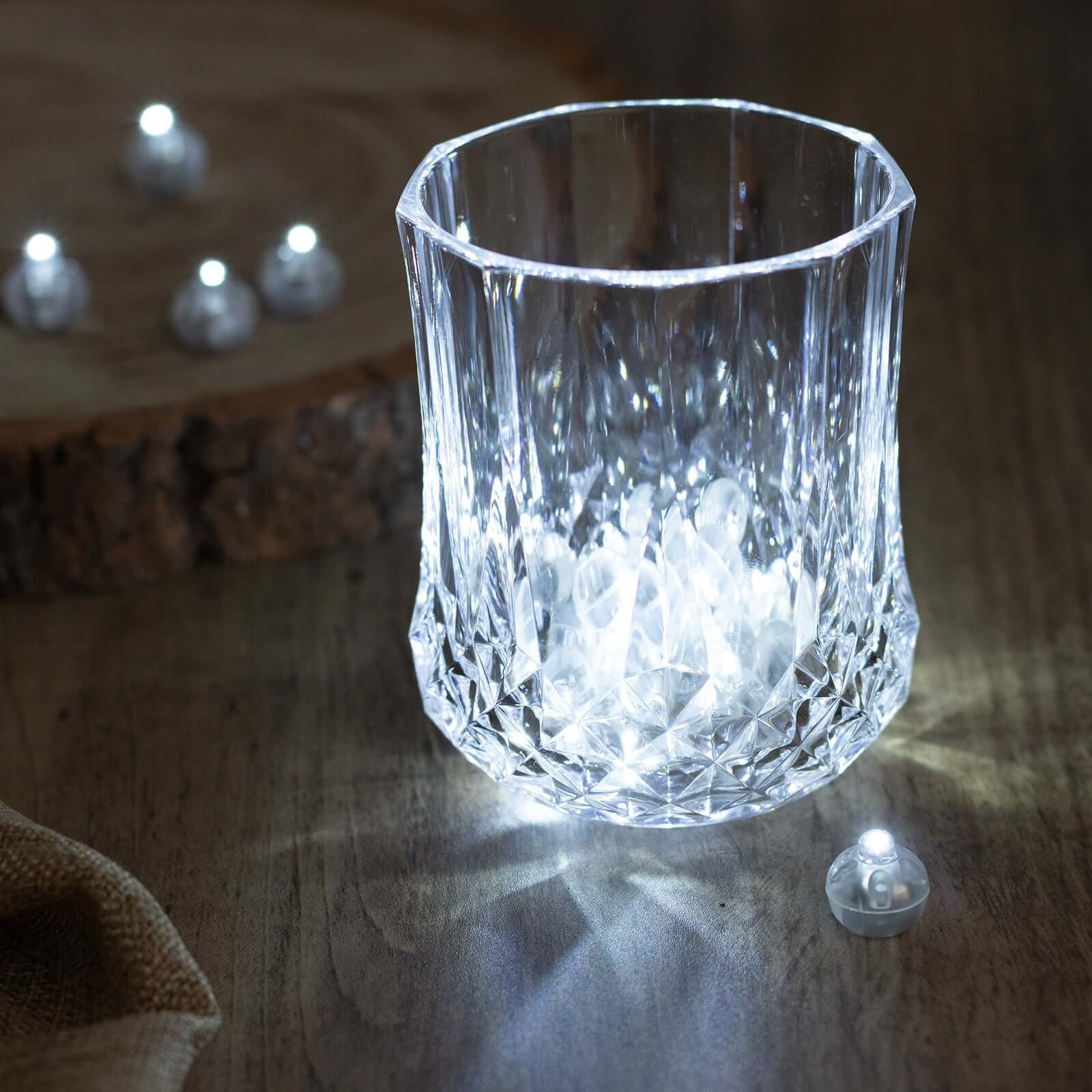 50-Pack LED Mini Balloon Lights Round White - Waterproof Battery Operated Balls 0.5"