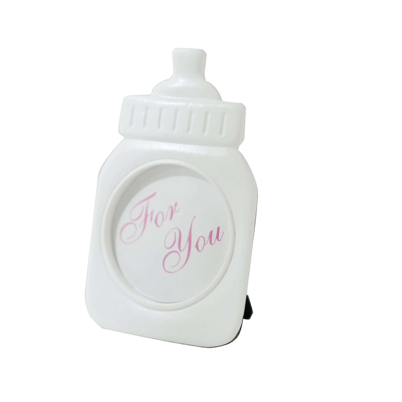 4 Pack White Resin 4" Baby Feeding Bottle Picture Frame Party Favors, Baby Shower Favors, Gender Reveal Party Gifts