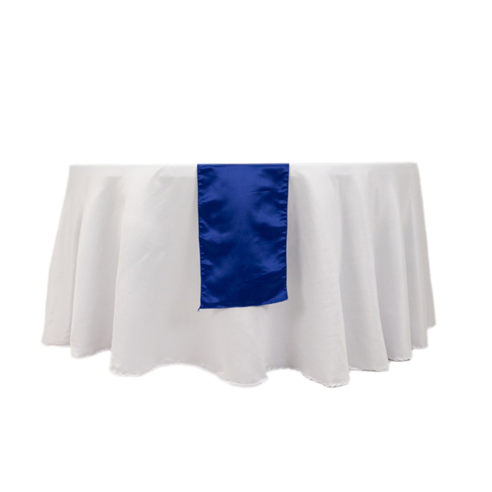 Lamour Satin 12"x108" Table Runner Royal Blue - Smooth & Lustrous Finish