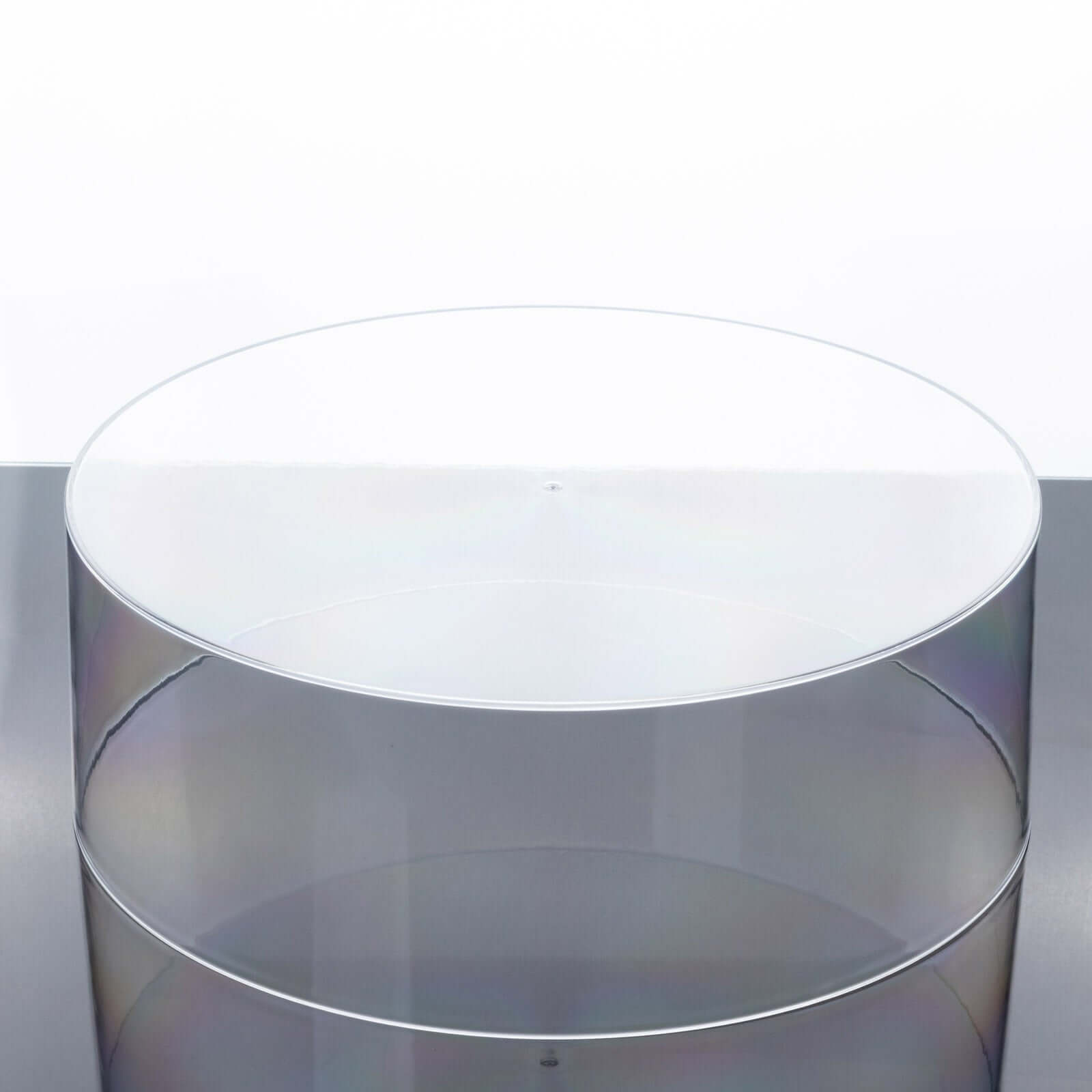 Acrylic Cake Stand Display Box Transparent Clear 14" Round - Versatile Pedestal Riser for Events