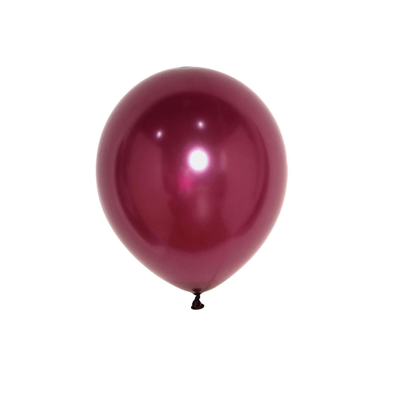 25 Pack 12" Shiny Pearl Eggplant Latex Helium or Air Balloons