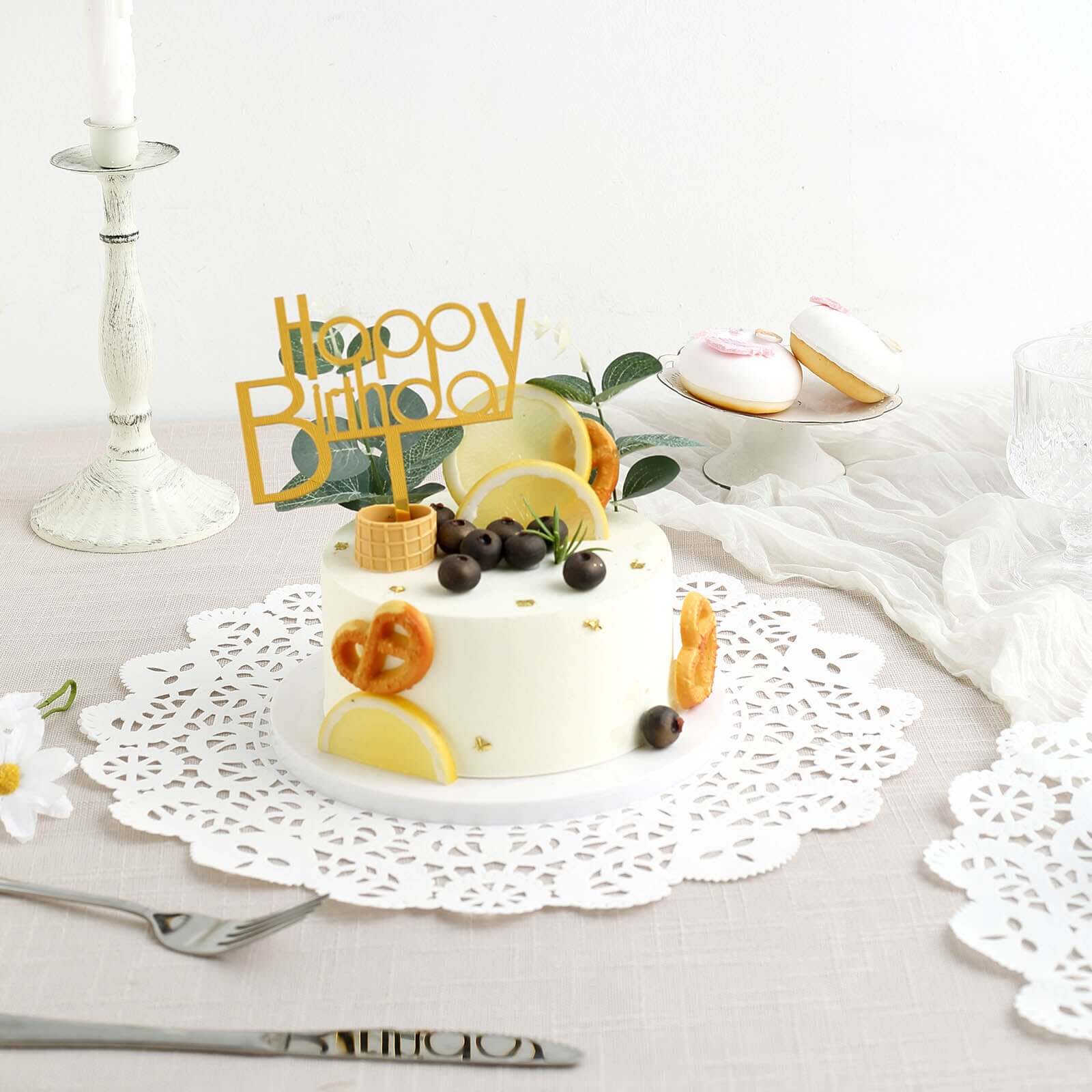 100 Pcs Paper 14" Round Placemats in White - Food Grade Lace Paper Doilies for Dessert Display & Table Decor