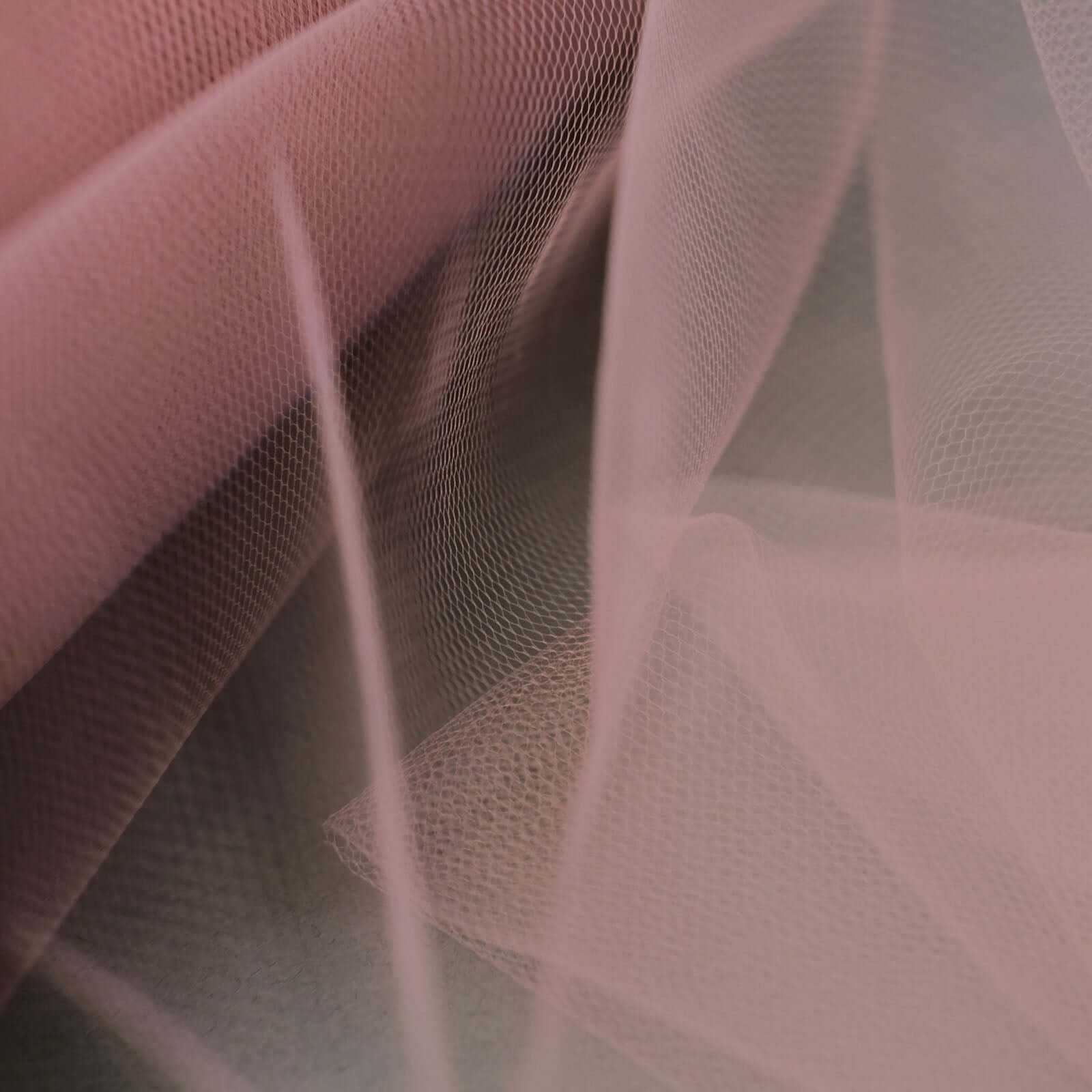 12"x100 Yards Dusty Rose Tulle Fabric Bolt, Sheer Fabric Spool Roll For Crafts