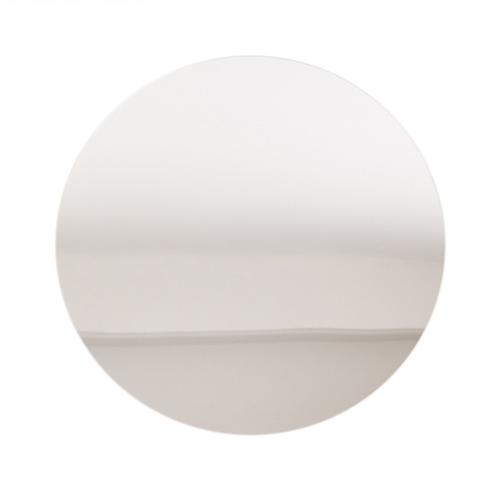 10-Pack Candle Plate Table Setting Circle Acrylic Mirror Tray Silver Round - Event Centerpiece Decor 12"