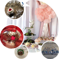 12-Pack Fillable Mini Pedestal Candy Container Clear - Stylish Candy Treat Favor Containers with Dome Lid 3"