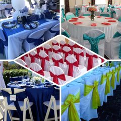 5 Pack Polyester Chair Sashes Gold - Subtle Elegance for Special Occasions 6"x108"