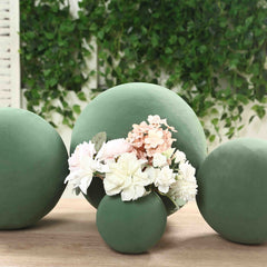 3-Pack 6" Green DIY Flower Arrangements Craft Foam Ball, Smooth Floral Foam Ball