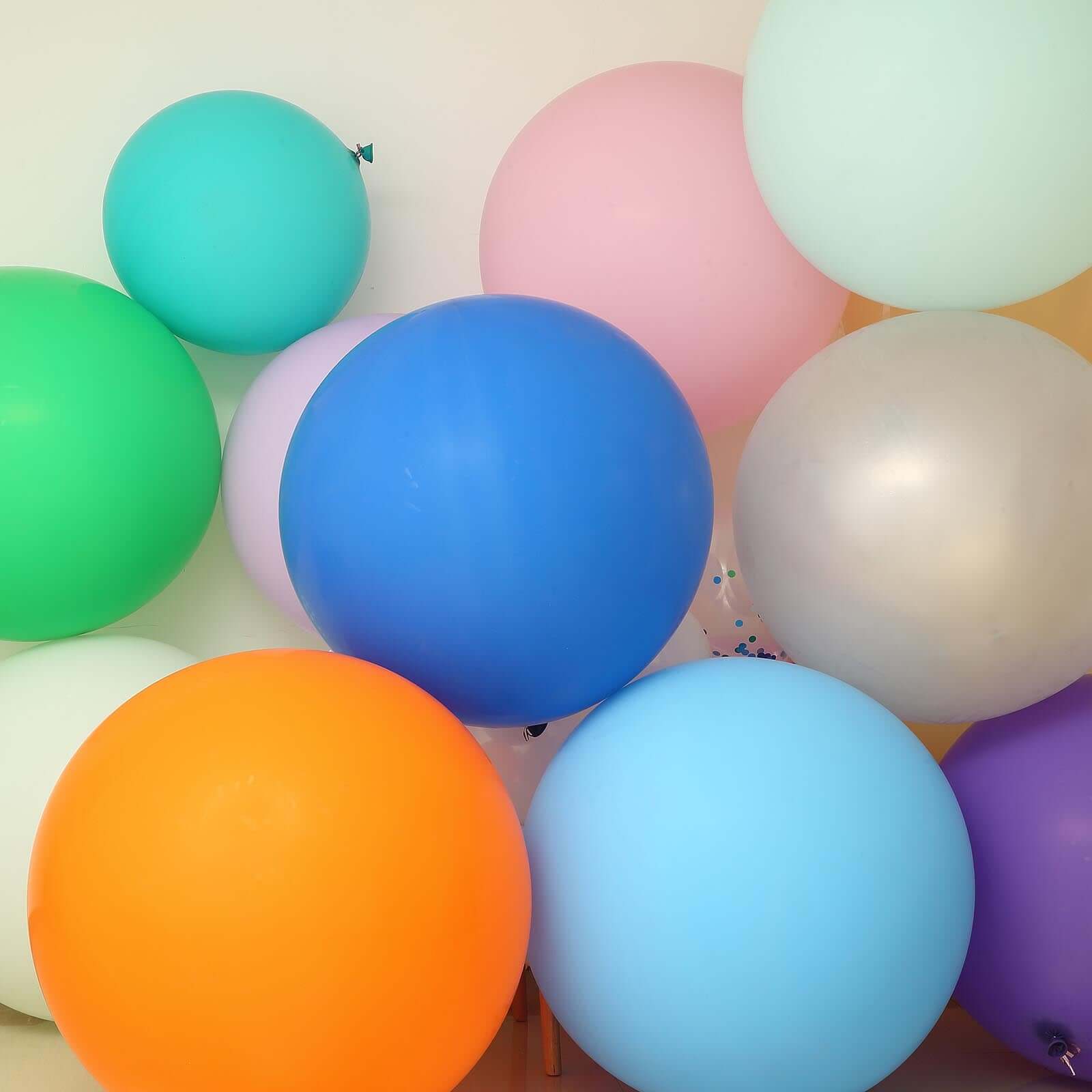 2 Pack 32" Large Matte Pastel Blush Helium or Air Latex Balloons