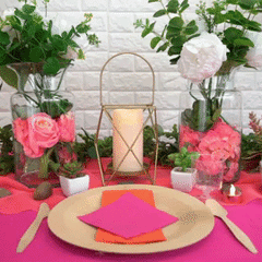 Set of 5 LED Flickering Pillar Candles Color Changing Ivory with Remote - Battery Operated 4", 5", 6"