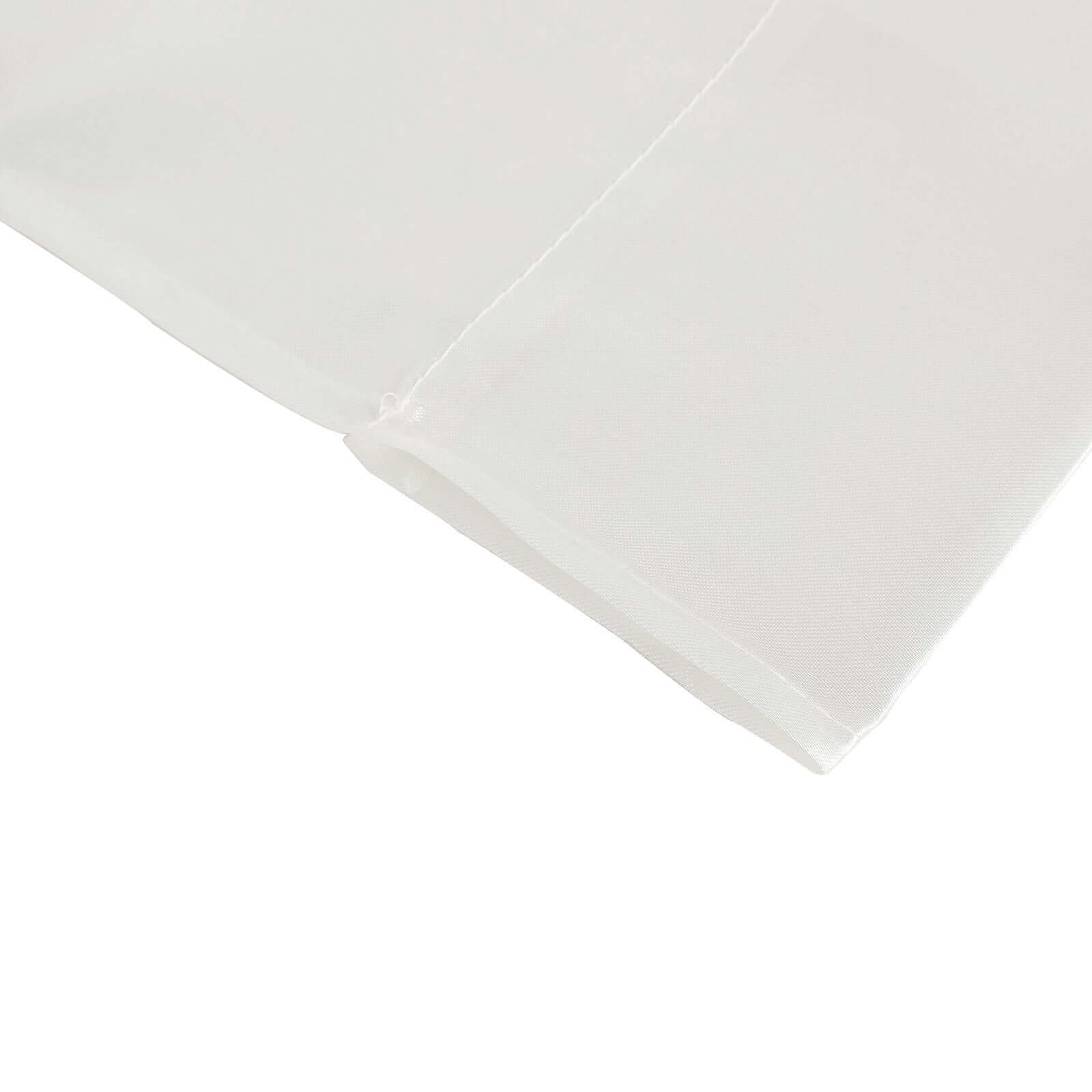 8ftx10ft Ivory Satin Event Curtain Drapes, Backdrop Event Panel