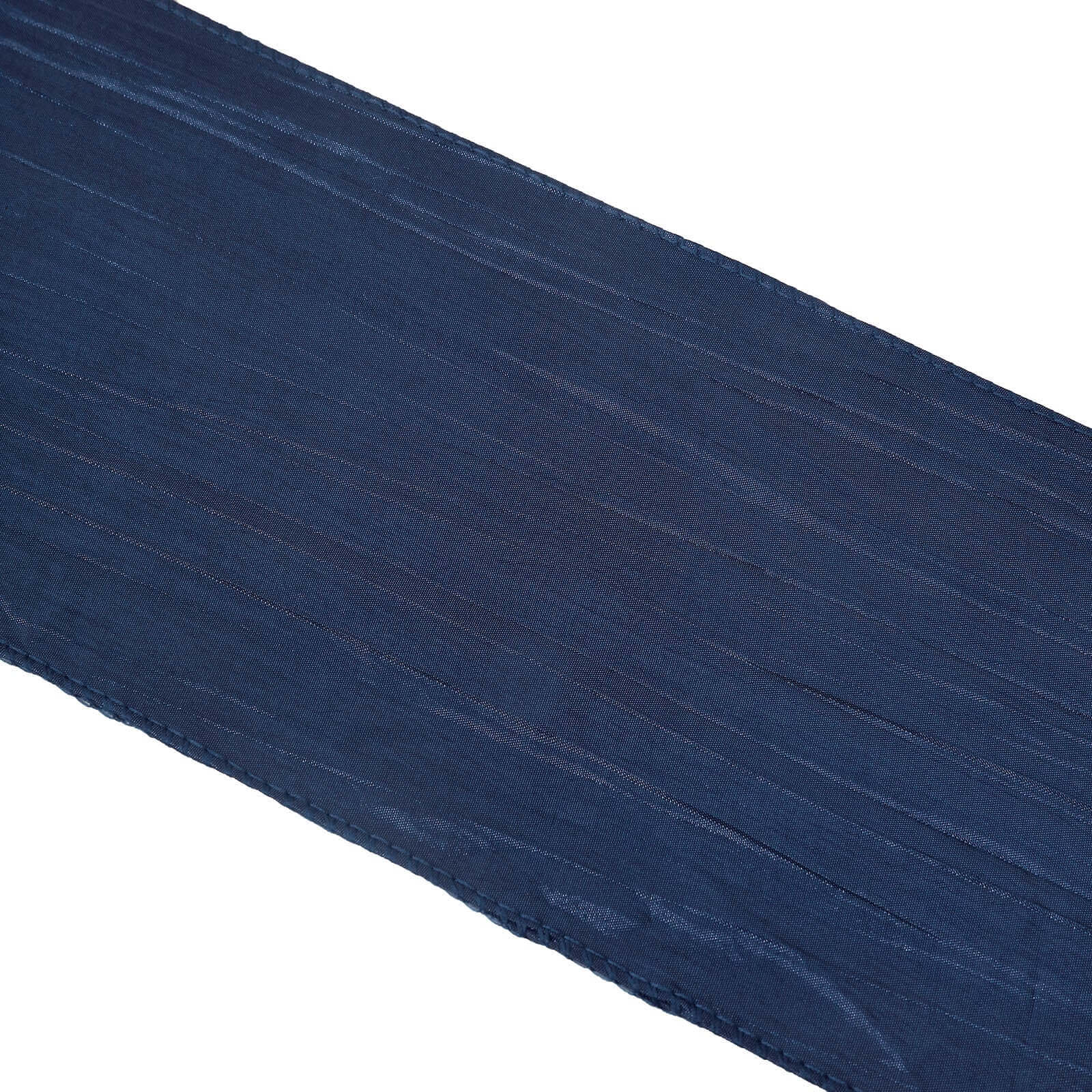 5 Pack Taffeta 6"x106" Chair Sashes Navy Blue Accordion Crinkle Texture - Stylish Decor for Weddings & Gatherings