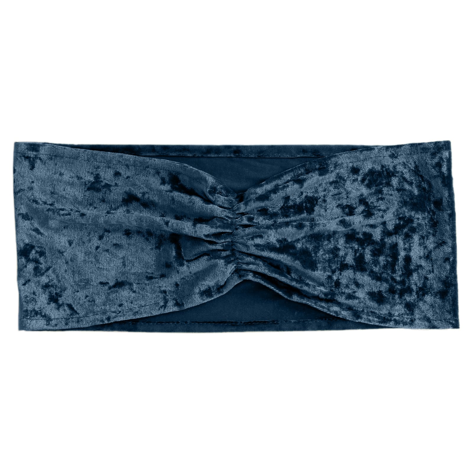 5 Pack Premium Crushed Velvet Chair Sashes Navy Blue Ruffle Style - Textured Chair Bands for Stunning Event Decor