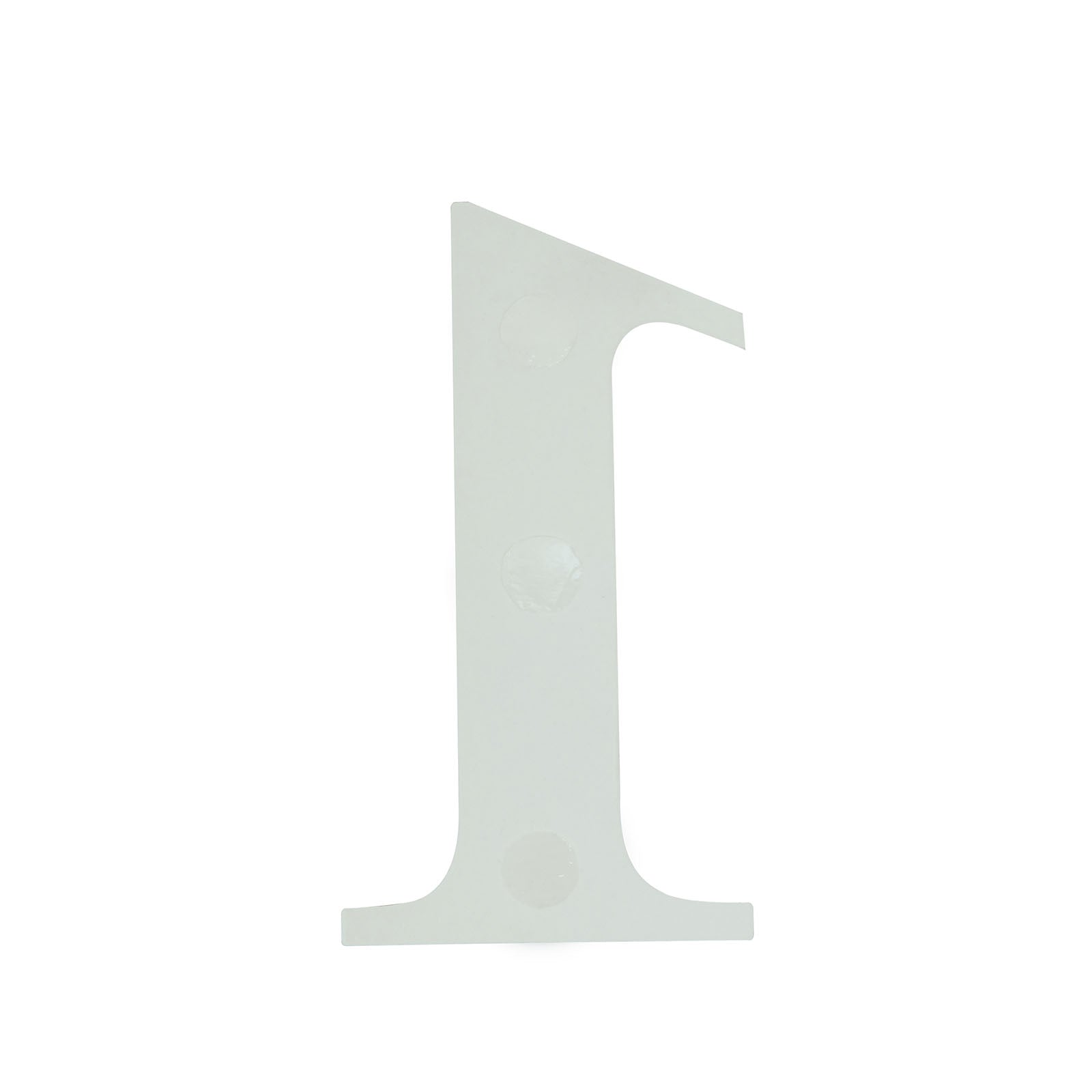 4-Pack Stickers Banner Custom 0-9 Number "1" Design Iridescent - Milestone Age and Date Stick-On Numbers 5"