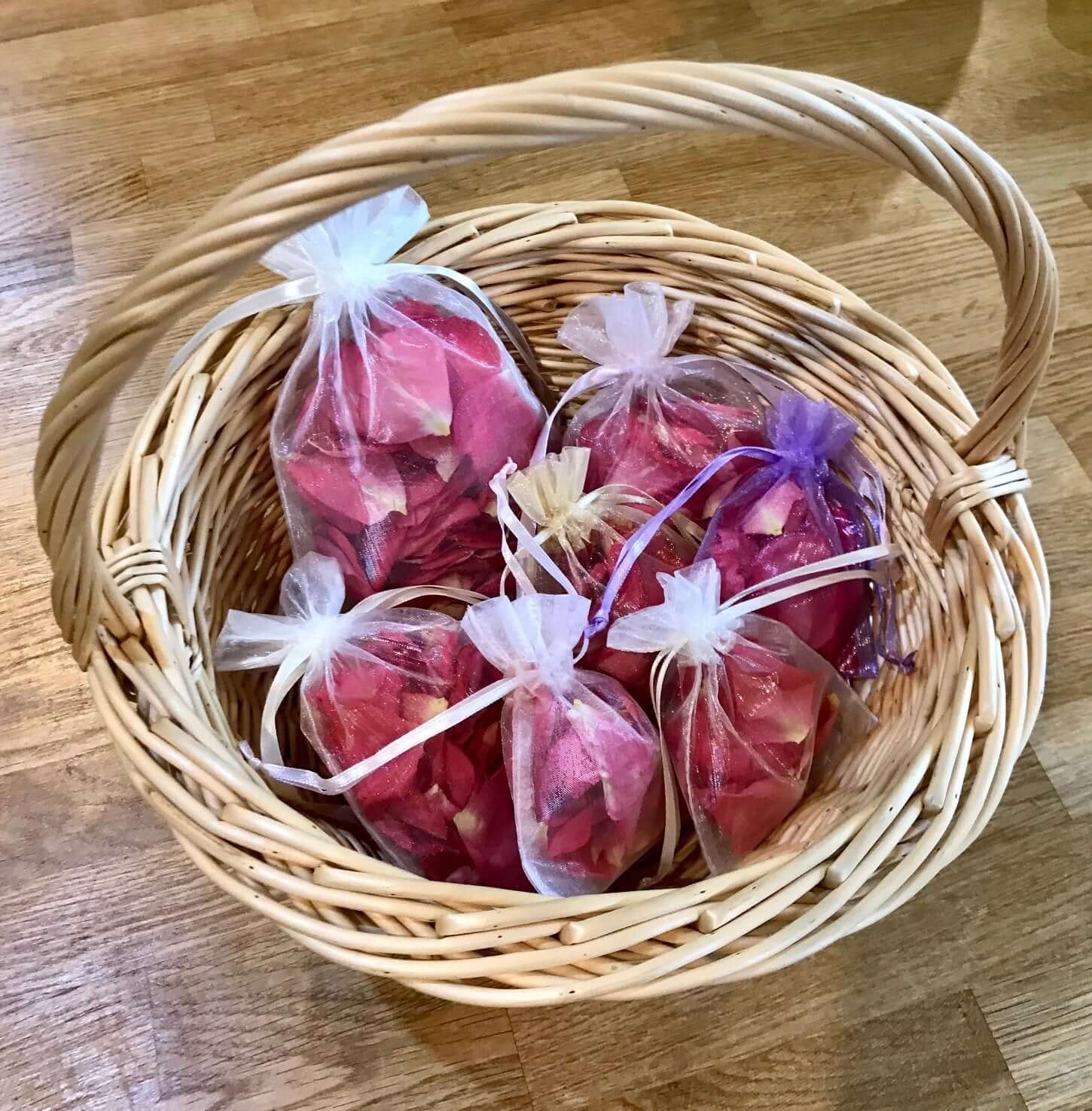 10 Pack 5"x7" Pink Organza Drawstring Wedding Party Favor Gift Bags