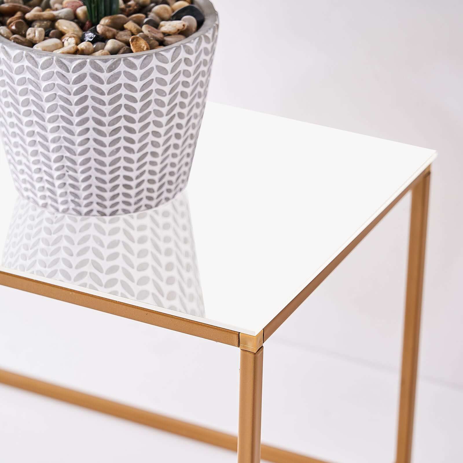 2-Pack Acrylic Plexiglass Sheets Rectangular Side Plates White - Protective Film Coating 24"x10"