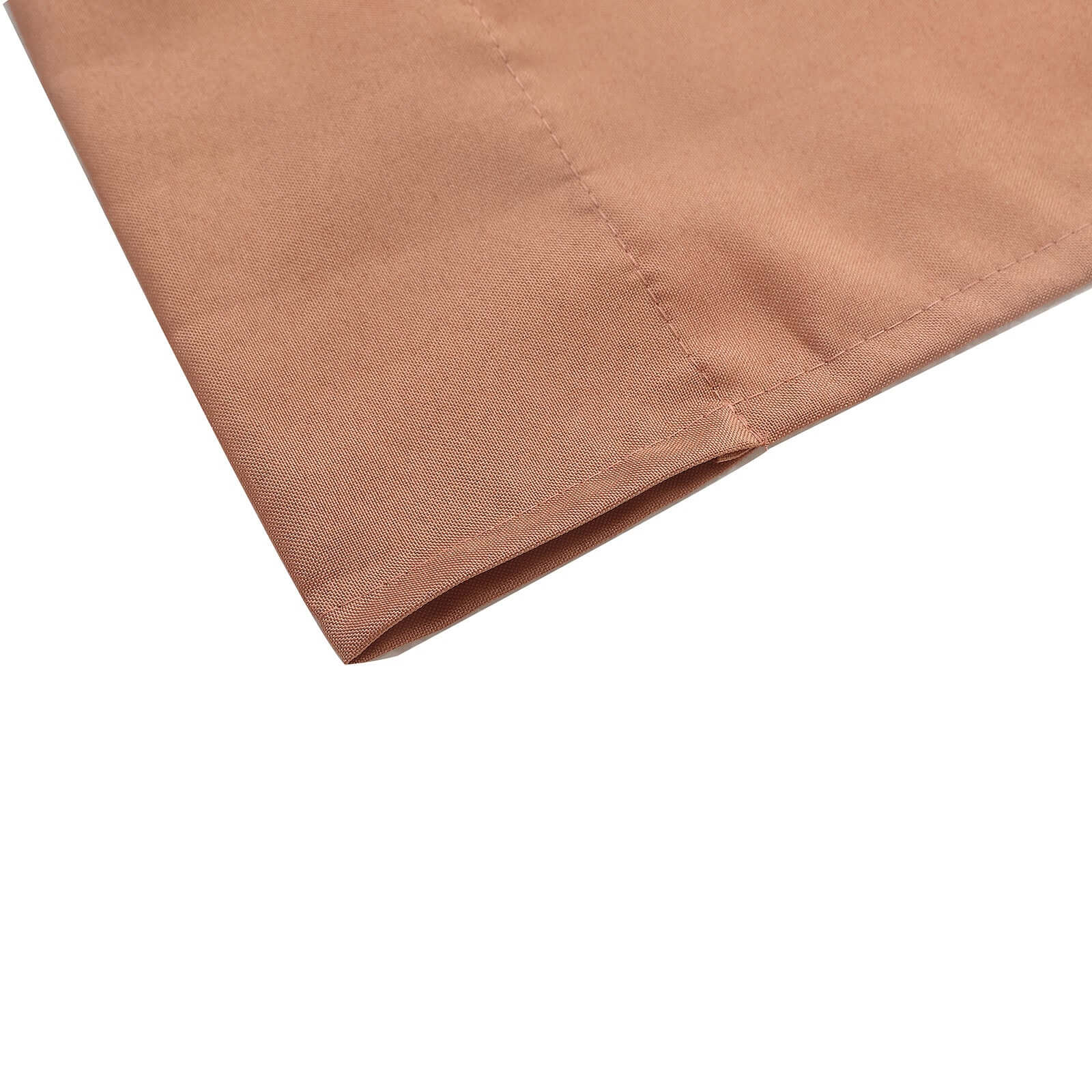 2 Pack Terracotta (Rust) Polyester Event Curtain Drapes, 10ftx8ft Backdrop Event Panels With Rod Pockets 130 GSM