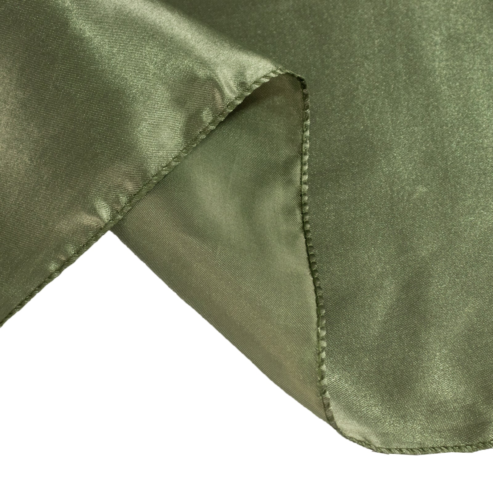 Satin 90"x90" Table Overlay Square Tablecloth Dusty Sage Green - Smooth Finish Table Topper