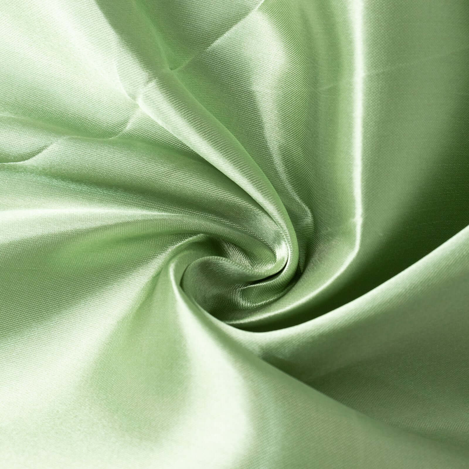 Satin 132" Round Tablecloth Sage Green - Stylish Seamless Table Cover