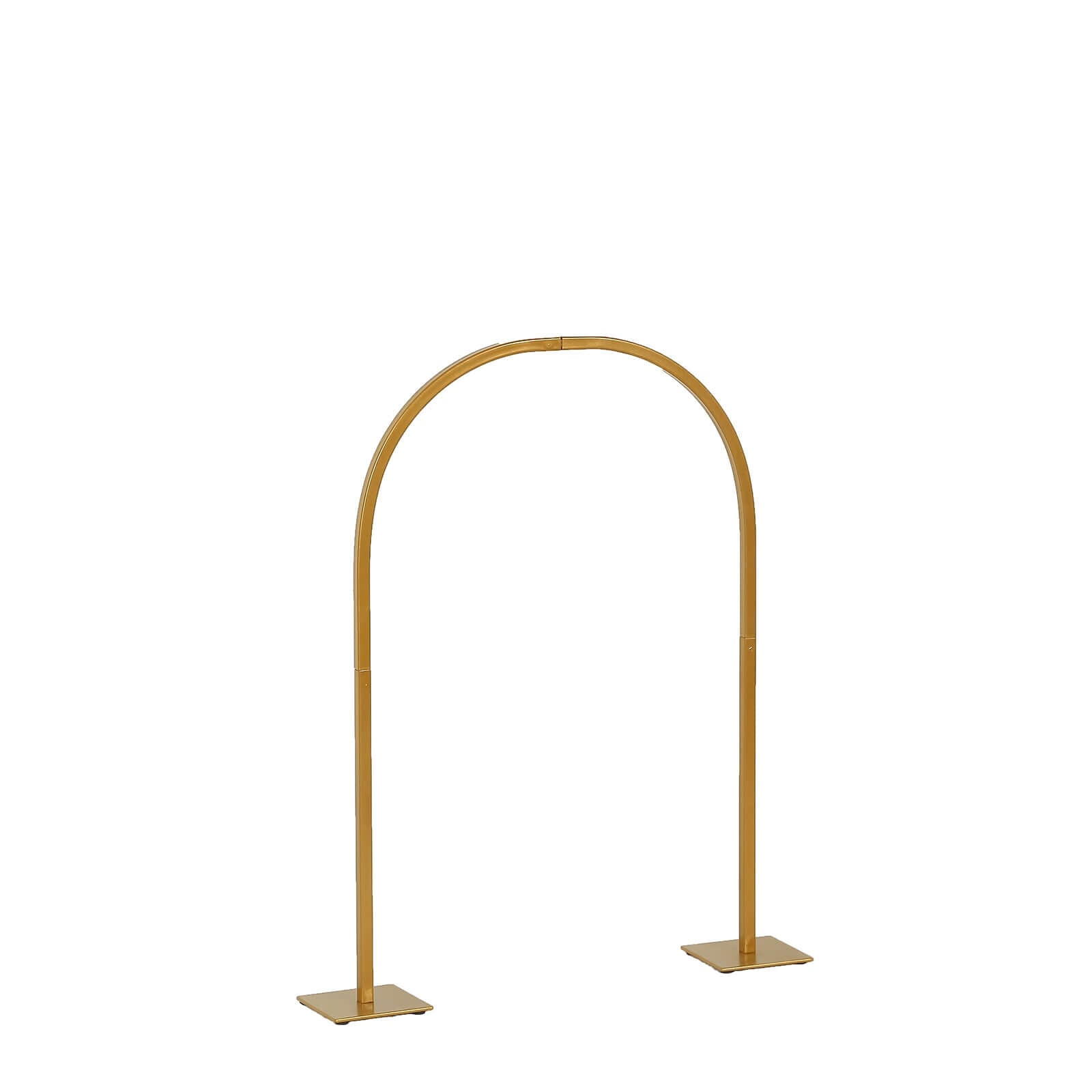 Gold Metal Chiara Arch Table Centerpiece with Rounded Top - Detachable Flower Stand Frame for Weddings 23"