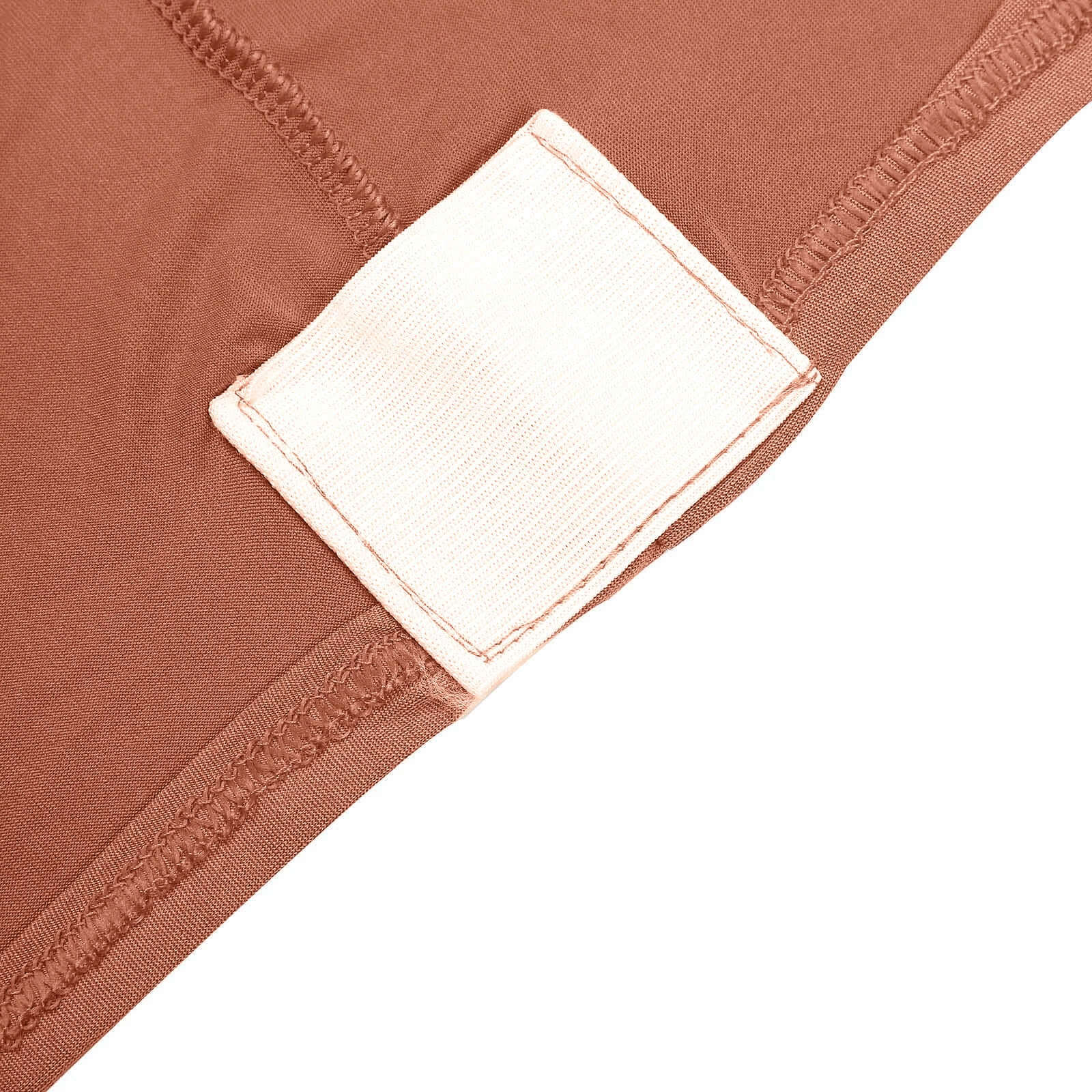 Stretch Spandex 96"x30" Rectangle Table Cover Terracotta (Rust) - Durable Form-Fitting Tablecloth
