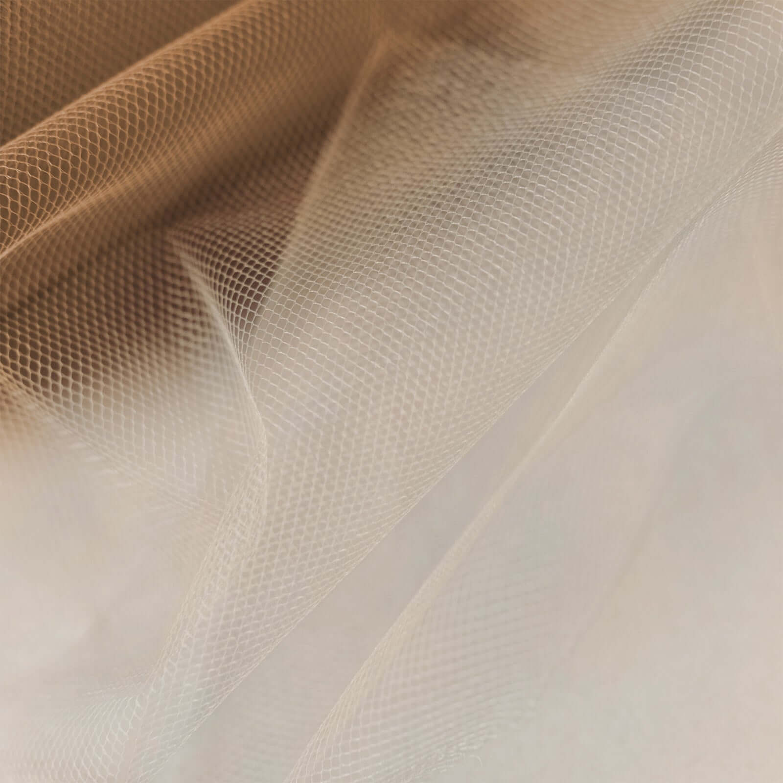 6"x100 Yards Natural Tulle Fabric Bolt, Sheer Fabric Spool Roll For Crafts