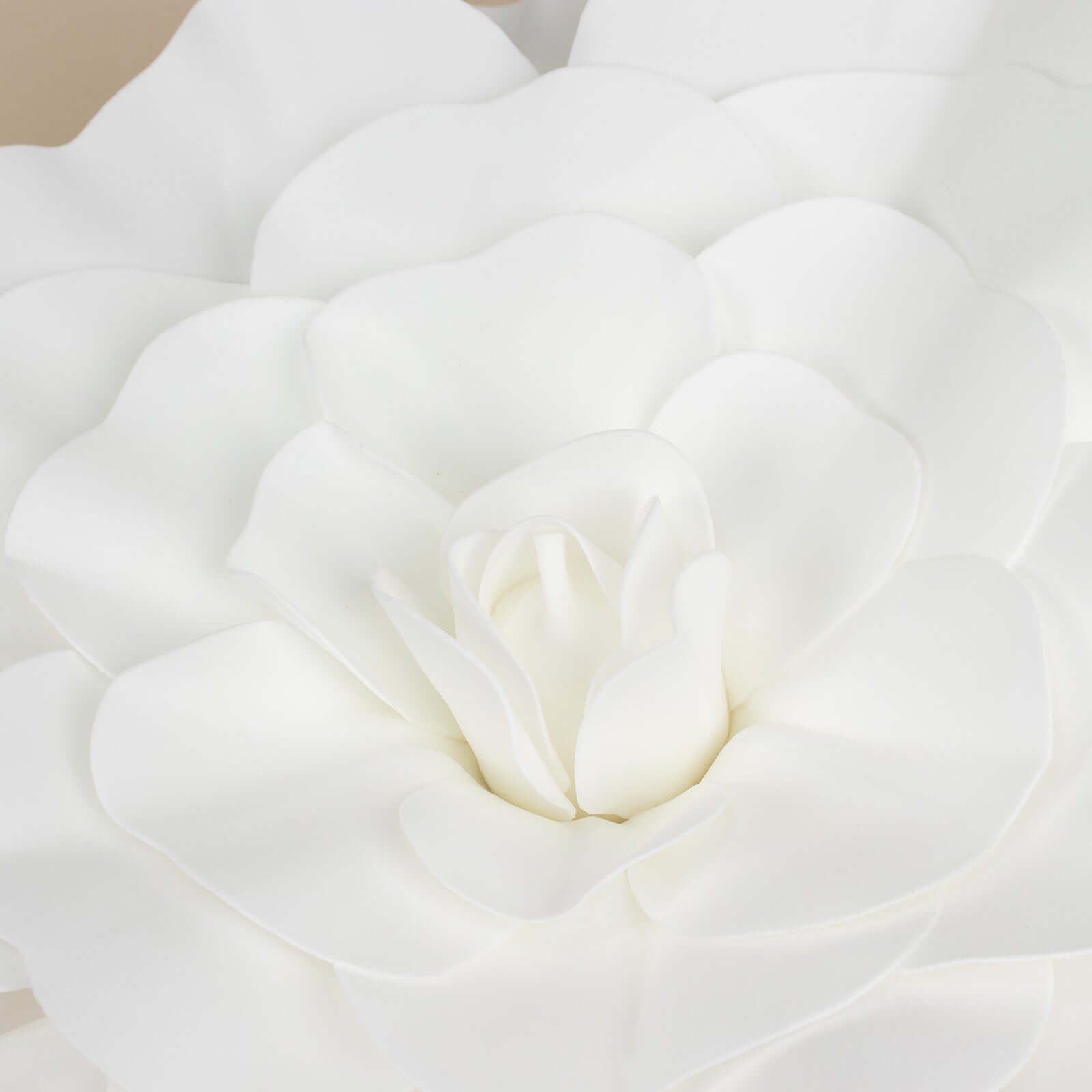2 Pack 24" Large White Real Touch Artificial Foam DIY Craft Roses