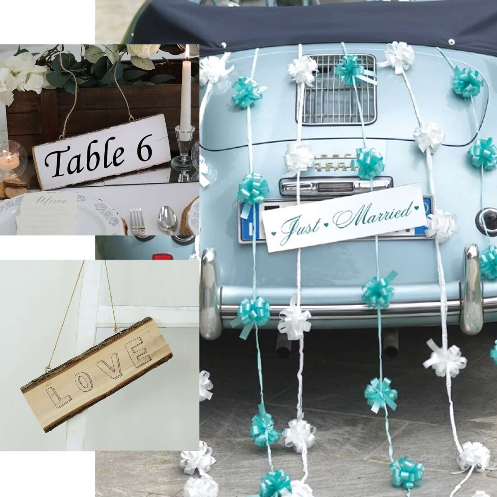 2 Pack 10"x4" Natural Blank Hanging DIY Wood Sign, Rectangle Wood Plaques