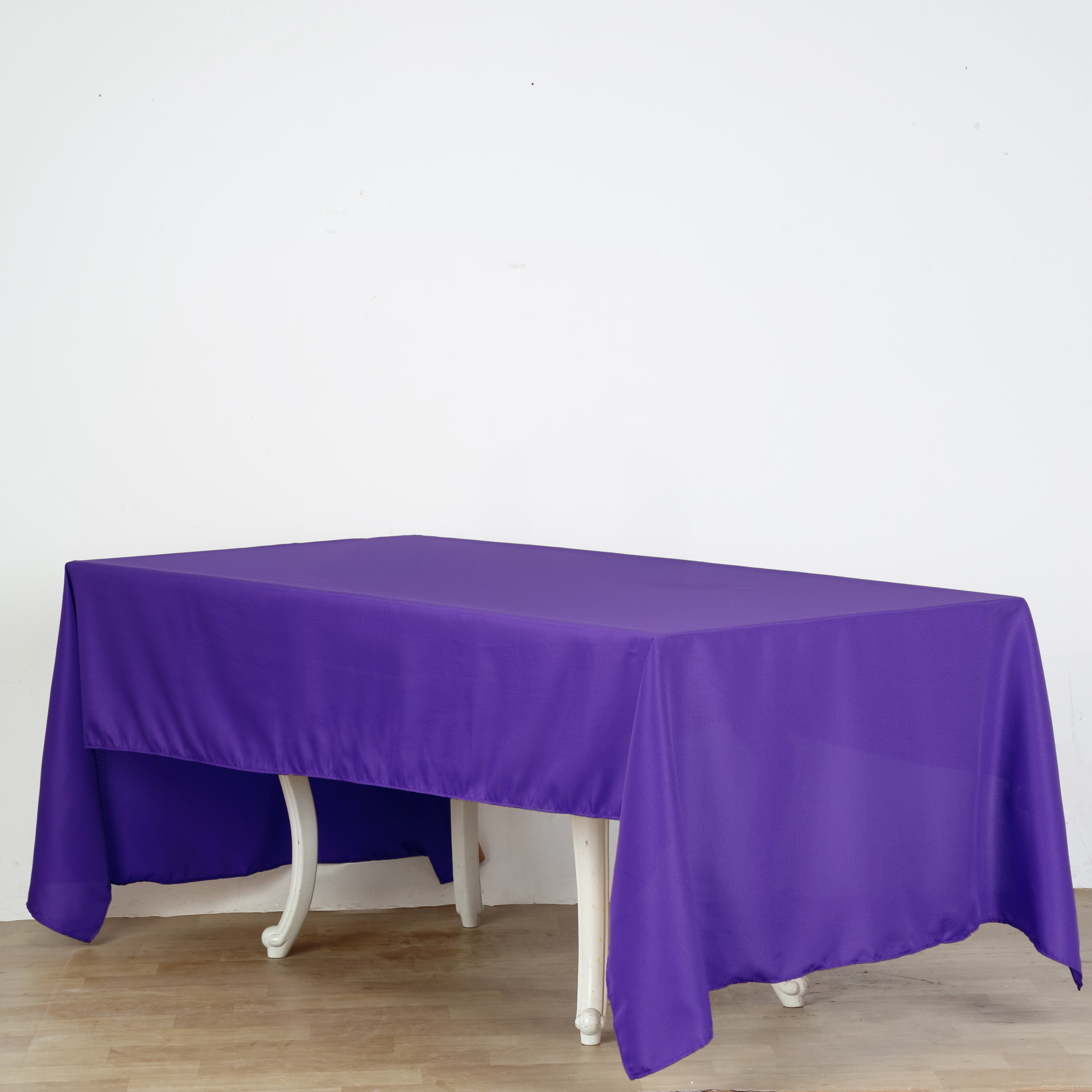 Premium Polyester 60"x126" Rectangle Tablecloth Purple - Stain-Resistant 220GSM Finish Table Cover