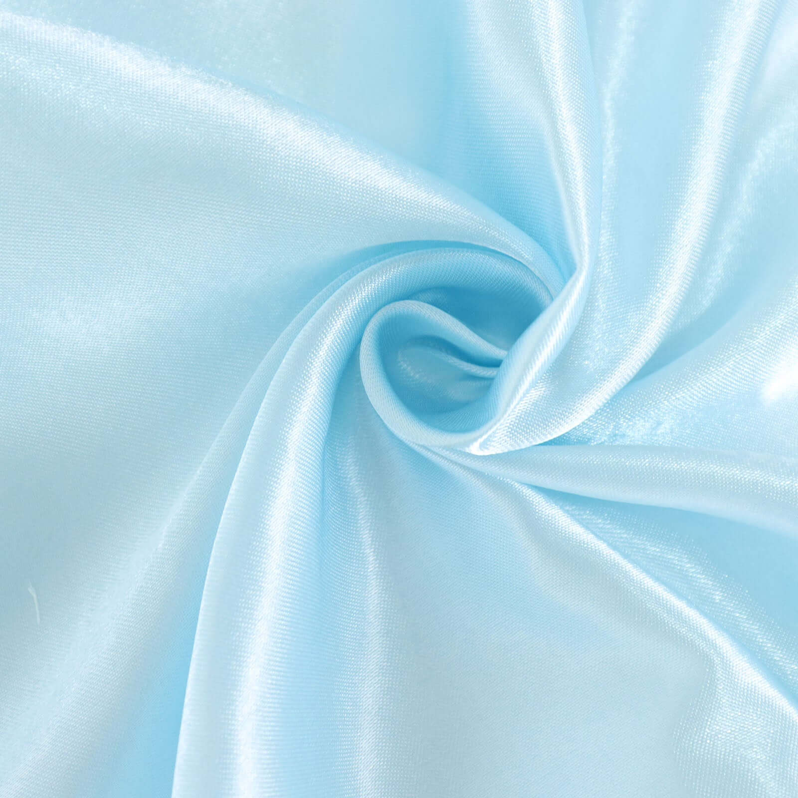 Satin Rectangular 90"x132" Tablecloth Light Blue - Seamless Table Cover