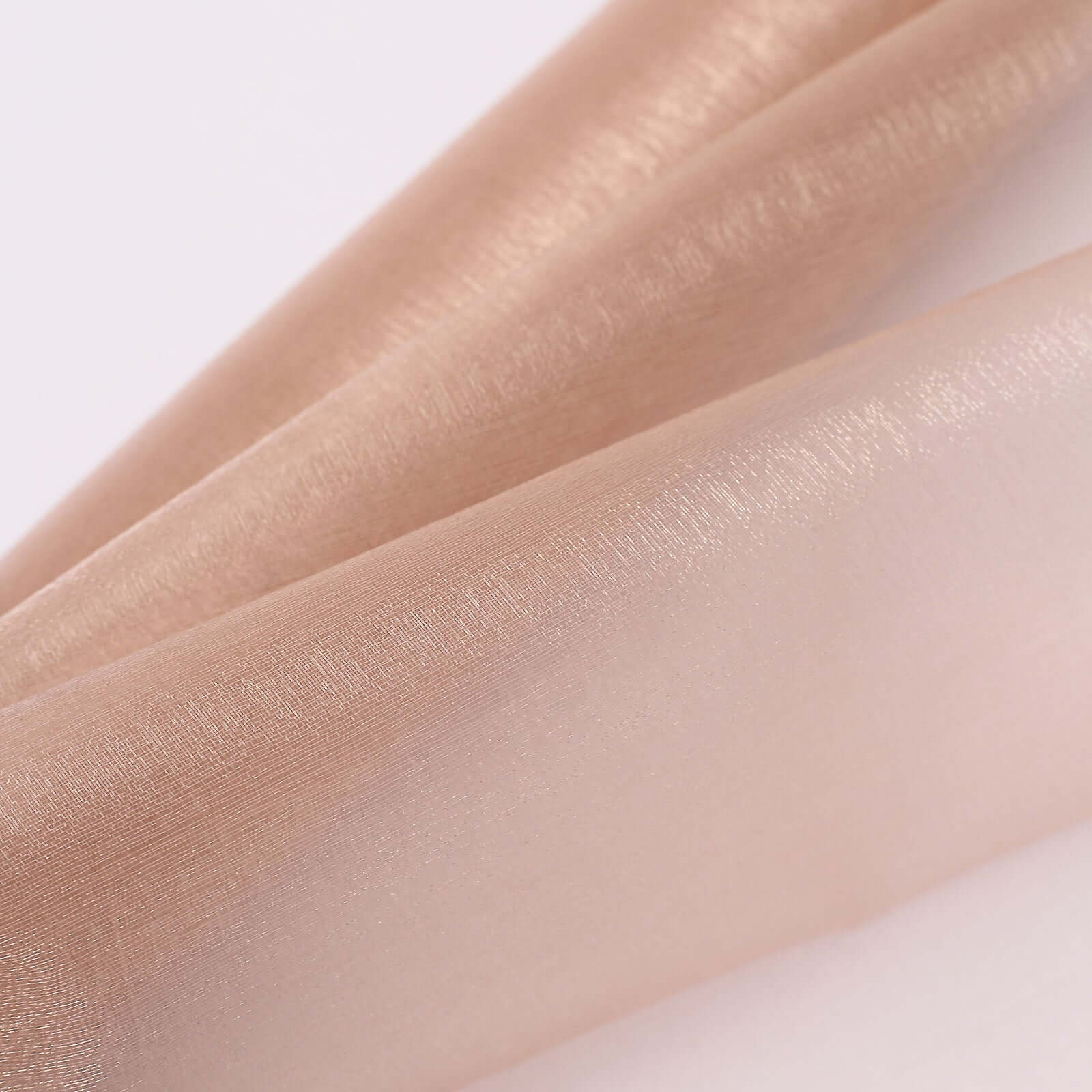 12"x10yd Nude Sheer Chiffon Fabric Bolt, DIY Voile Drapery Fabric