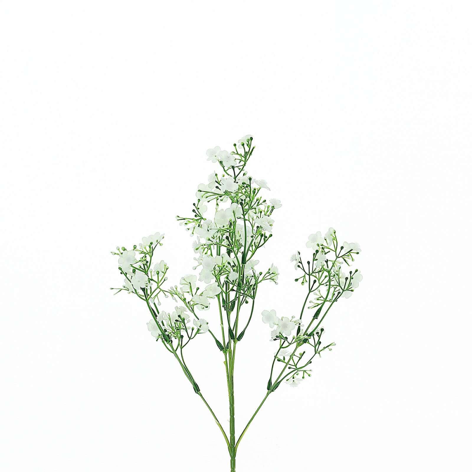 4 Stems 27" White Artificial Silk Babys Breath Gypsophila Flowers