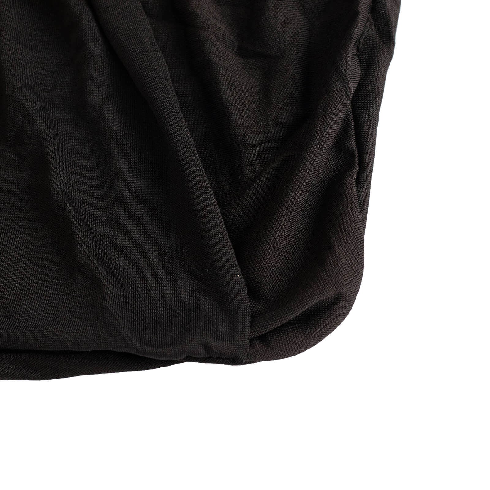 Stretch Spandex Chair Cover Black for Folding Chairs - Enhanced Style & Secure Fit Slipcover with Stunning Silver Rhinestone Buckled Sash Band