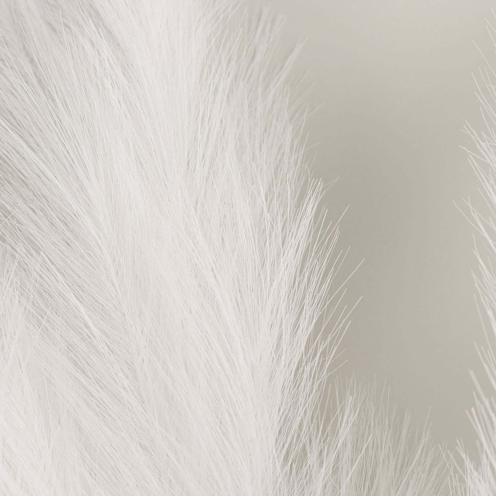 3 Stems Artificial Pampas Grass Decor White - Soft Realistic Faux Ornamental Grass Branches for Rustic Boho Chic Backdrops Floral Styling & Vase Displays 44"