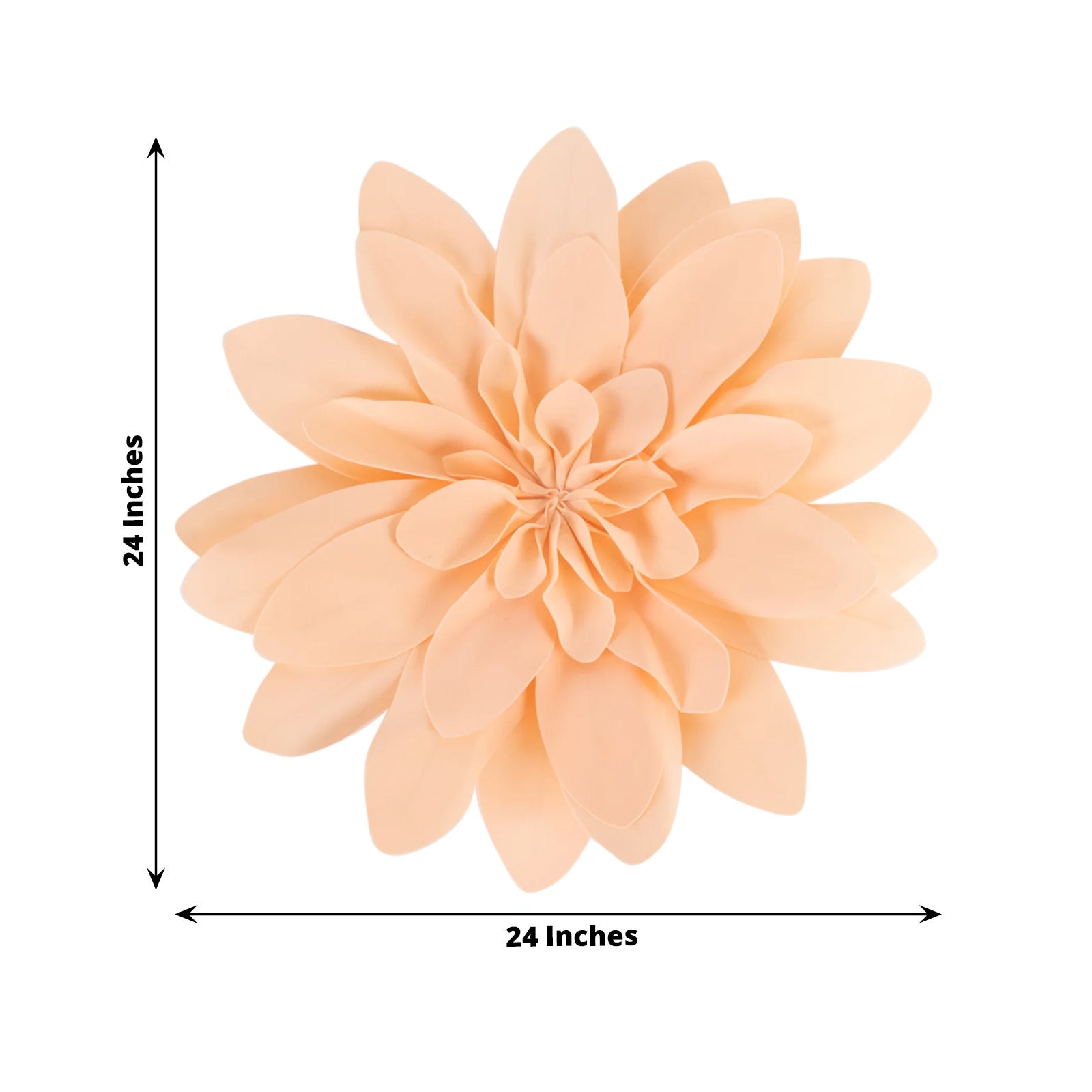 2 Pack 24" Blush Real-Like Soft Foam Craft Daisy Flower Heads