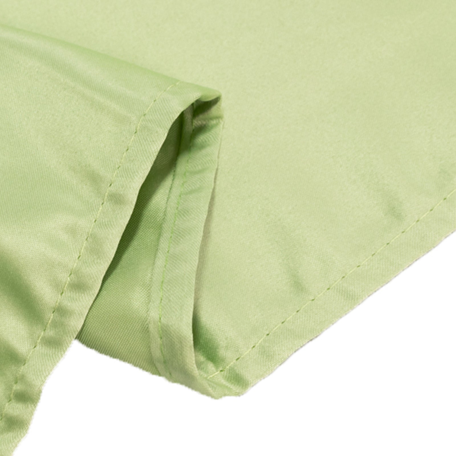 Lamour Satin 90"x156" Rectangle Tablecloth Sage Green - Luxurious, Soft Seamless Table Cover