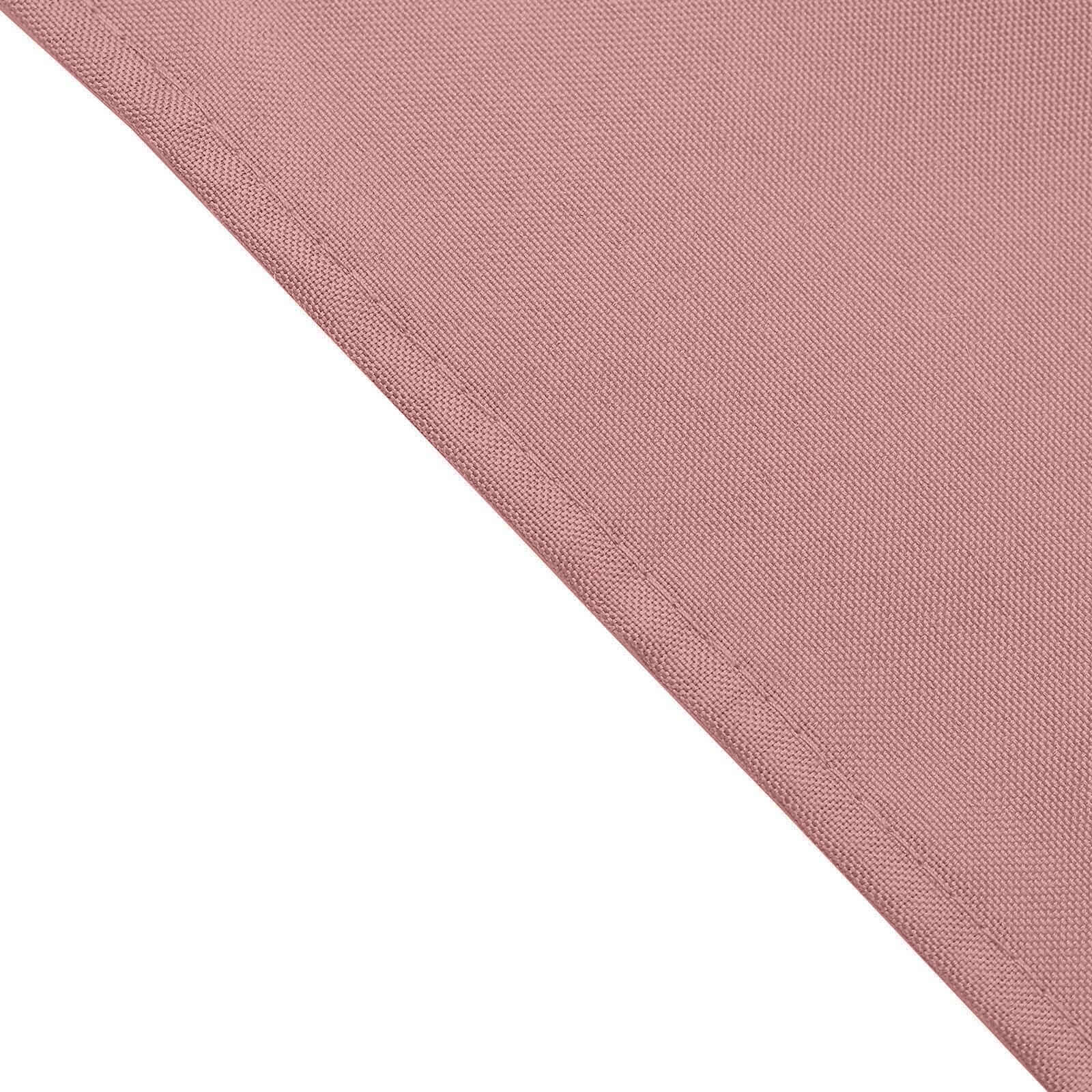 5 Pack Polyester 17"x17" Napkins Dusty Rose - Durable & Wrinkle Resistant Dinner Napkins