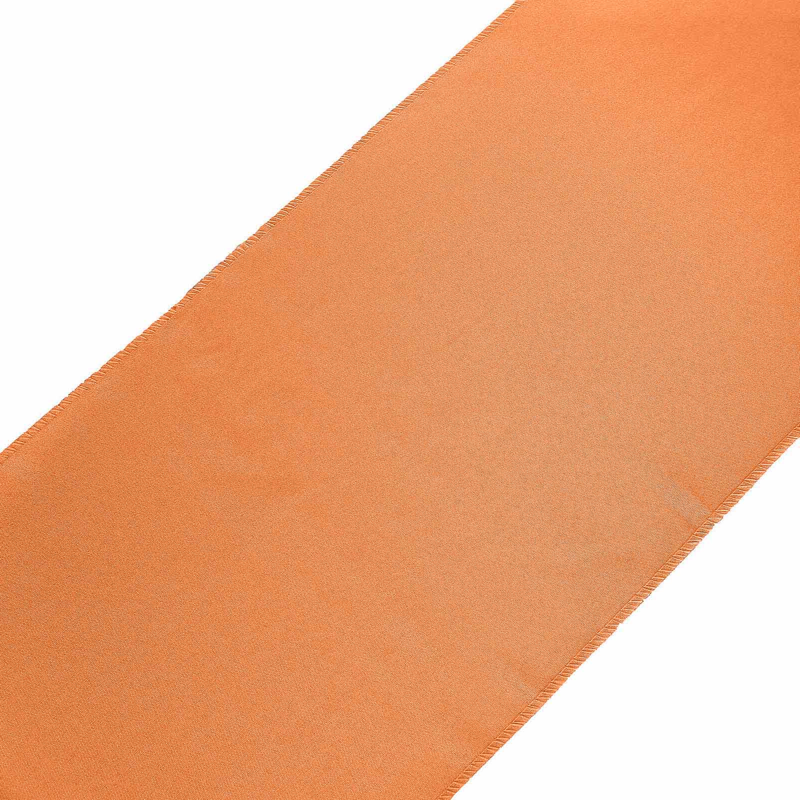 Polyester 12"x108" Table Runner Orange - Durable & Wrinkle-Resistant Table Decor