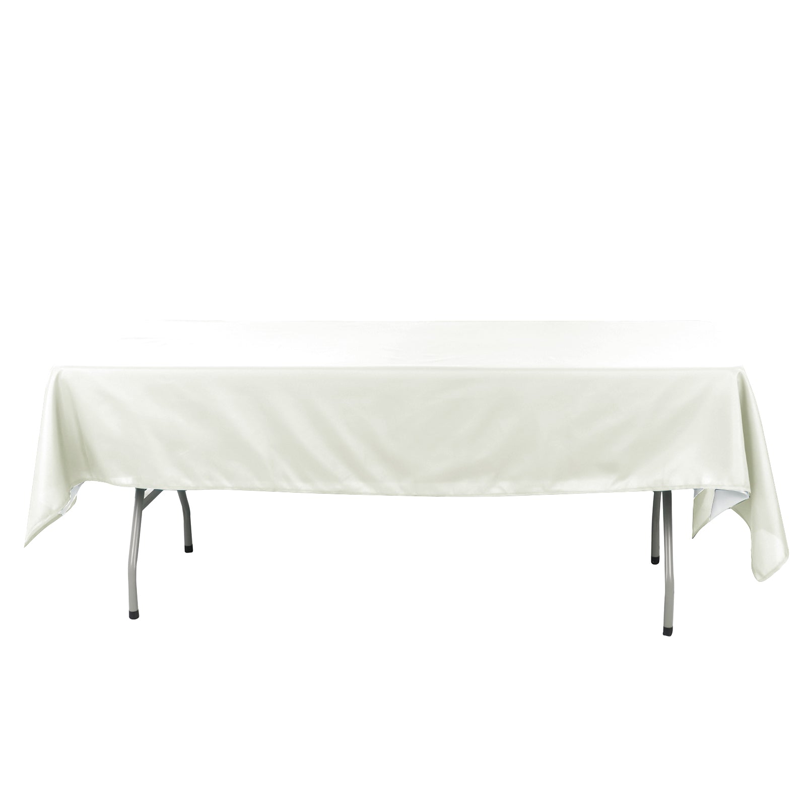 Cotton Blend 60"x102" Rectangle Tablecloth Ivory - Wrinkle-Resistant Table Cover