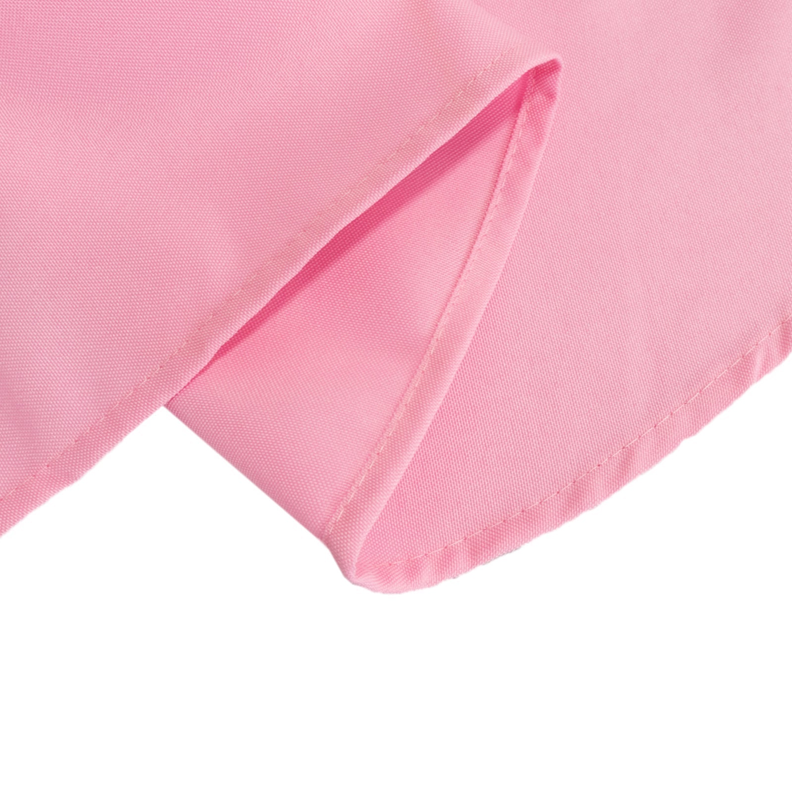 Premium Polyester 90" Round Tablecloth Pink - Stain and Wrinkle-Resistant Design with 220GSM Thickness Table Cover